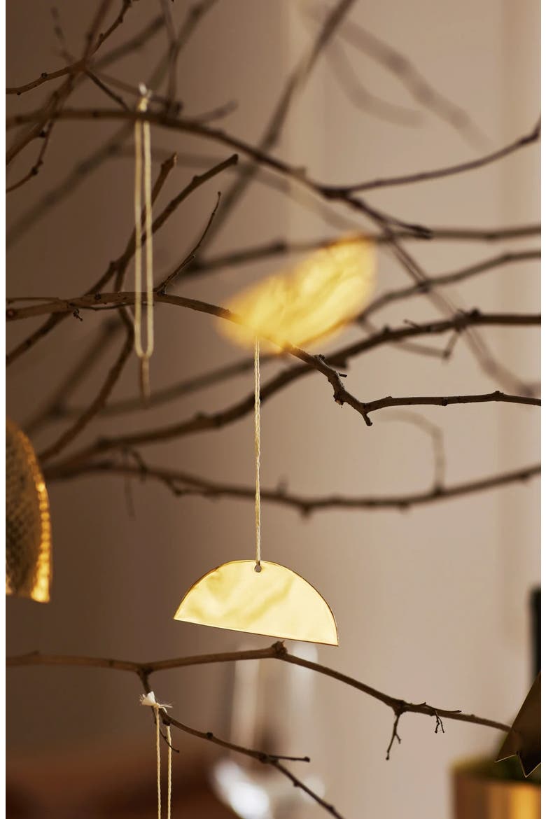Abstract Ornaments - Set of 9, Alternate, color, Clear