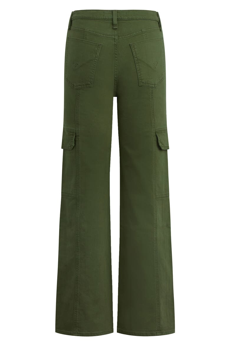Rosie Seamed High Waist Wide Leg Cargo Jeans, Alternate, color, CYPRESS