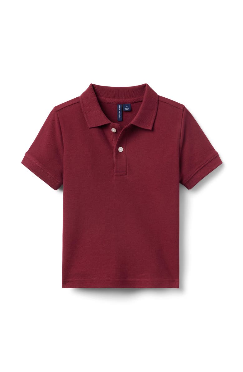 Janie and Jack The Classic Pique Polo Shirt, Main, color, Red