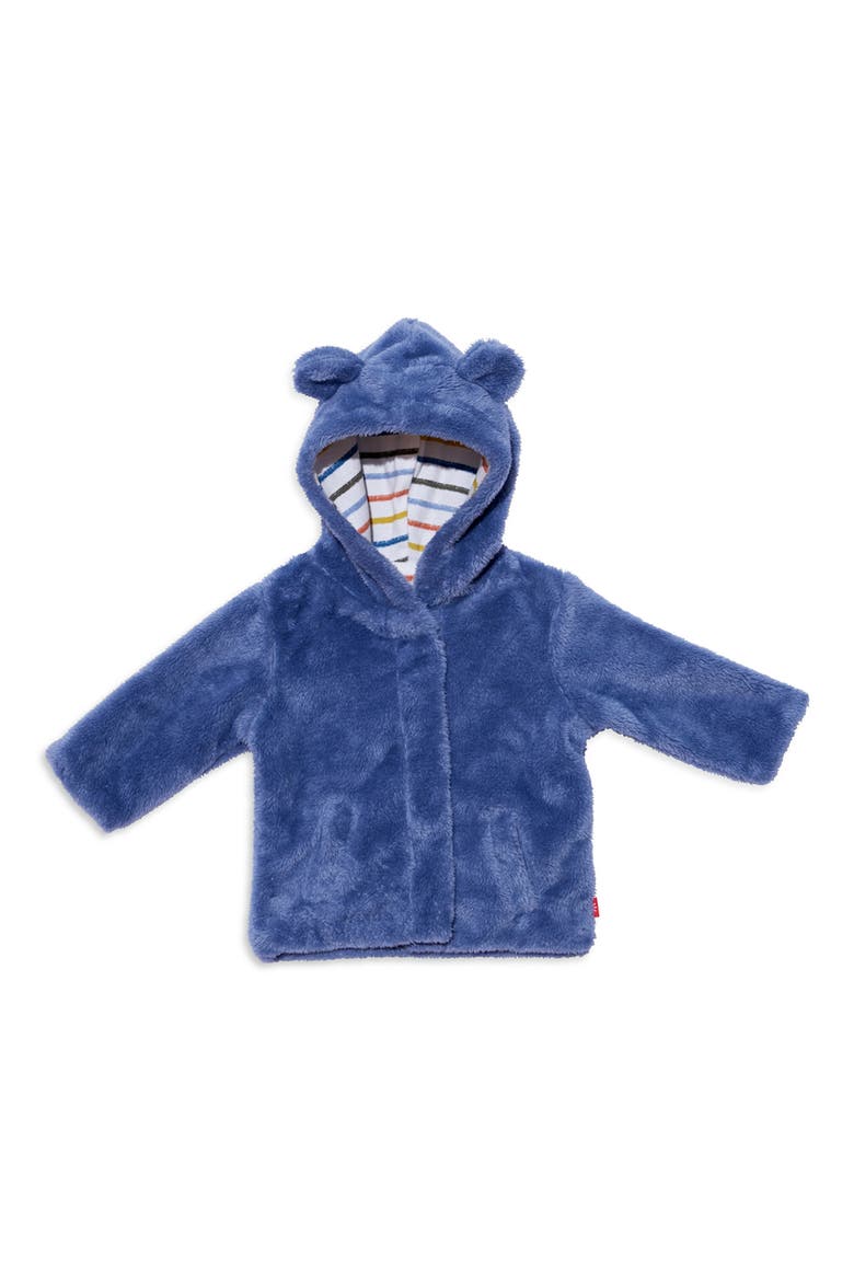 Kids' Winter Sky Faux Fur Jacket, Main, color, WINTER SKY