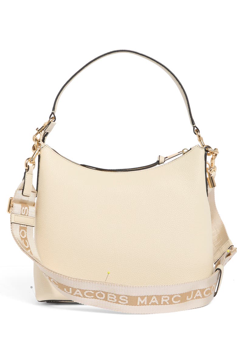Marc Jacobs Drifter Pebbled Leather Large Hobo Bag, Alternate, color, Marshmallow