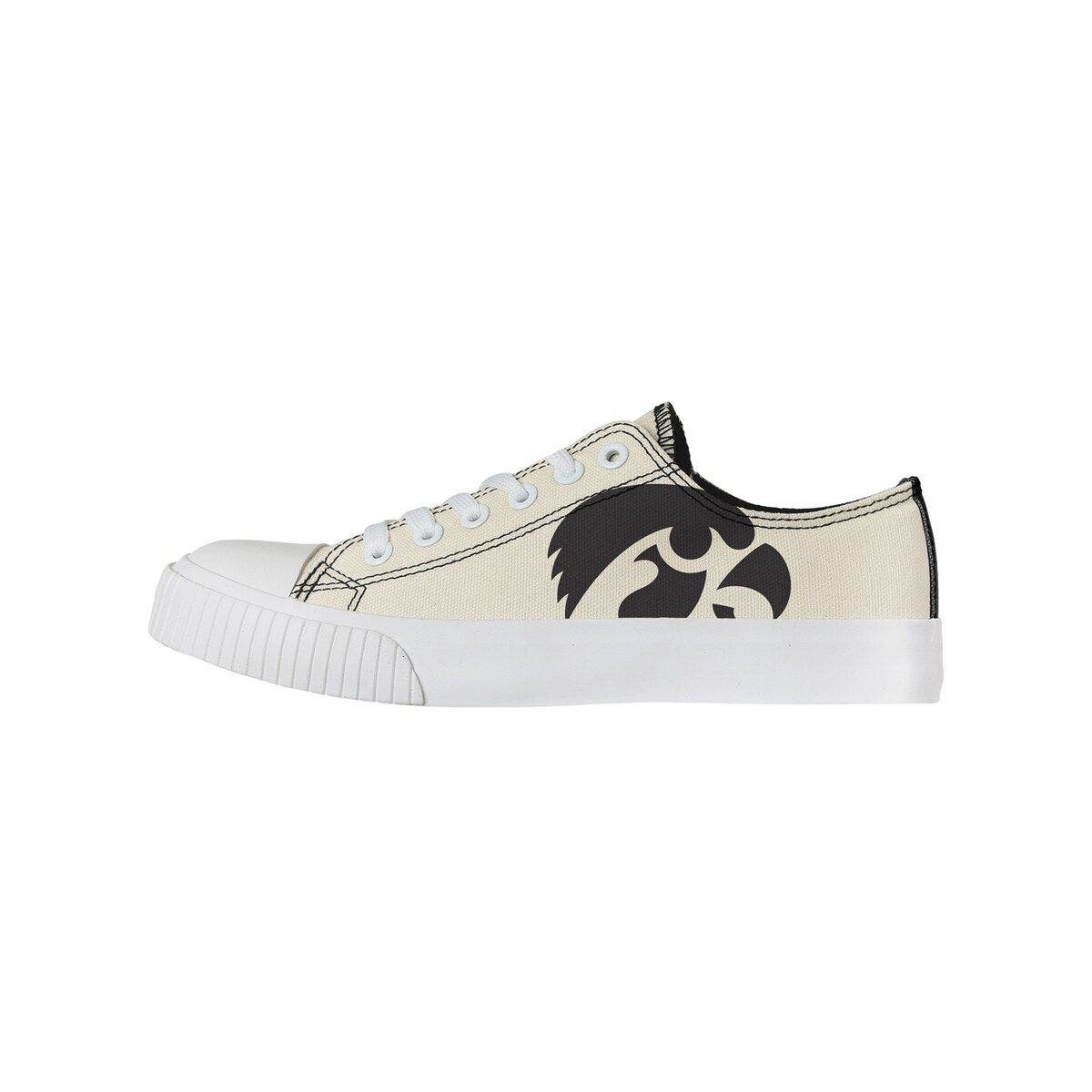 FOCO Women's FOCO Cream Iowa Hawkeyes Low Top Canvas Shoes, Main, color, 