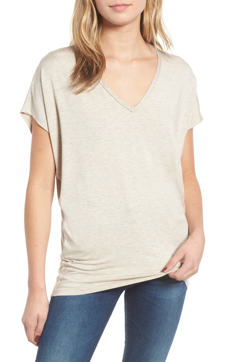 Amour Vert 'Mayr' V-Neck Tee, Main, color,