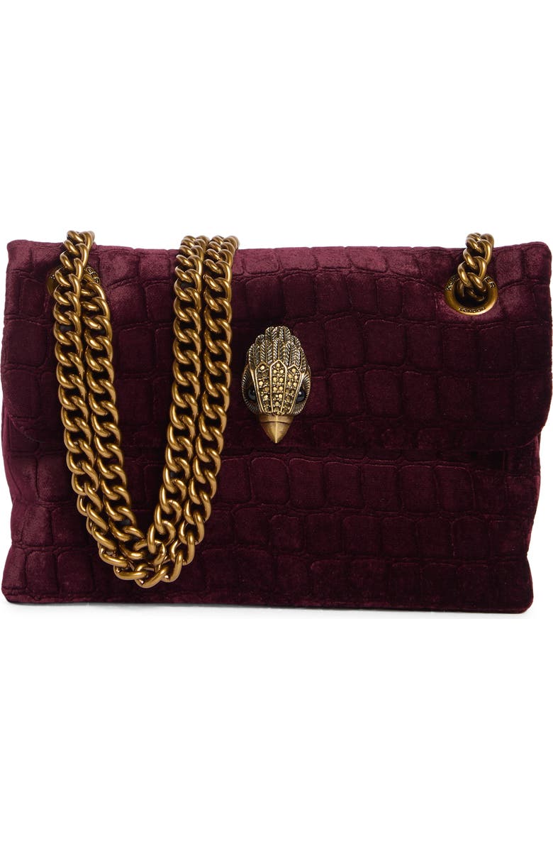 Kurt Geiger London Mini Kew Crossbody Bag, Main, color, Wine