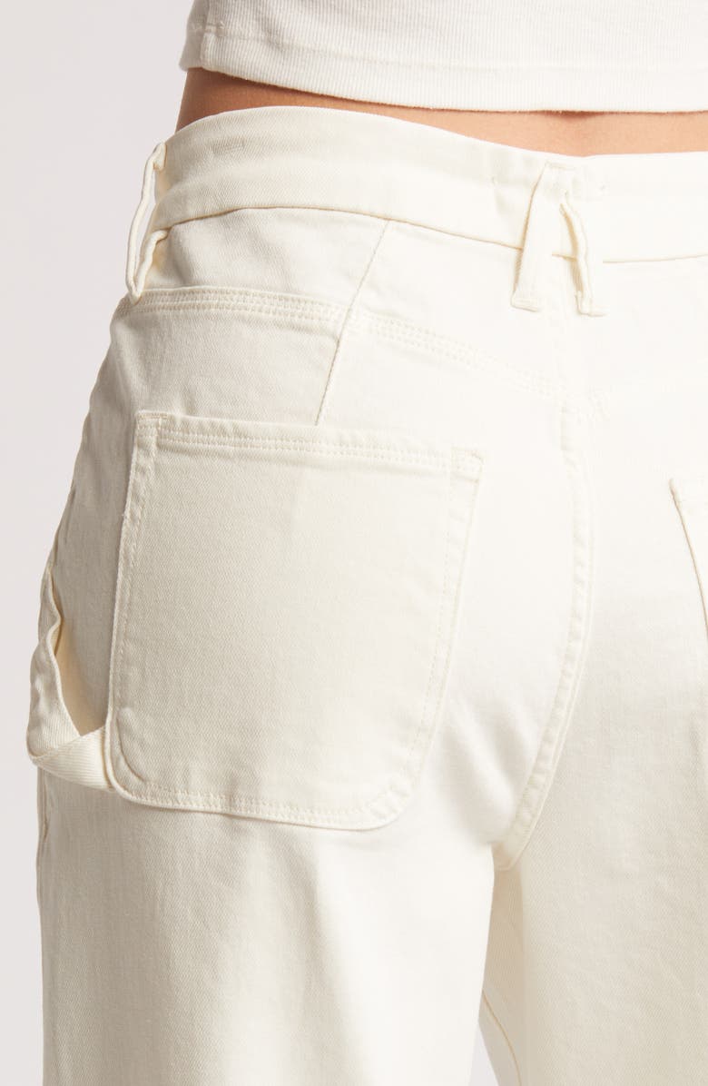 Good American Good '90s Carpenter Jeans, Alternate, color, Cloud White001