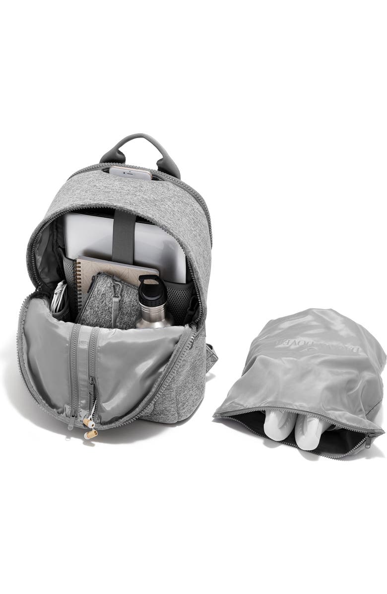Dagne Dover Dakota Large Neoprene Backpack, Alternate, color, Heather Grey
