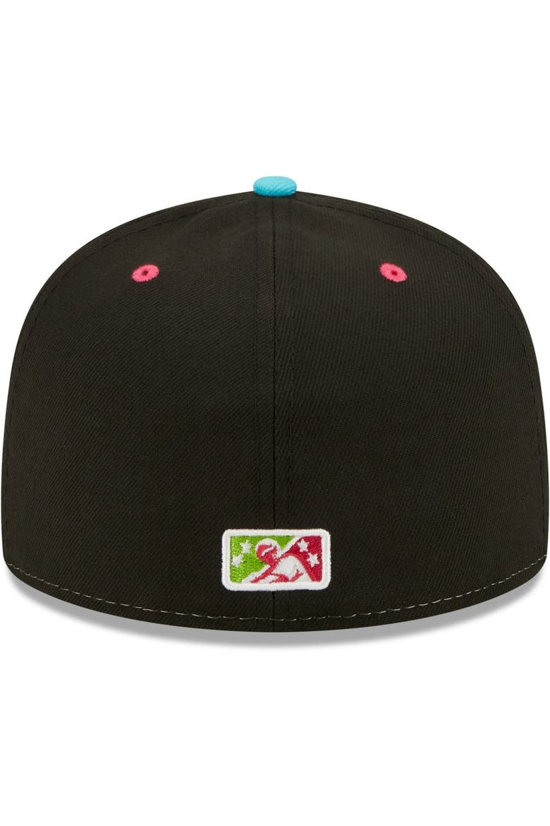 Men's New Era White/Green Alebrijes de Modesto Copa De La Diversion 59FIFTY Fitted Hat, Alternate, color, White