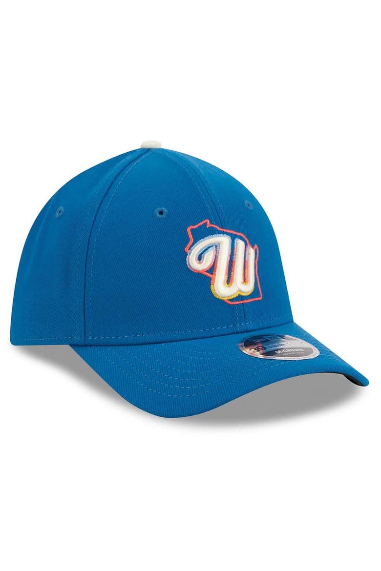 Men's New Era Blue Milwaukee Brewers 2026 City Connect M-Crown 39THIRTY Flex Hat, Alternate, color, Blue
