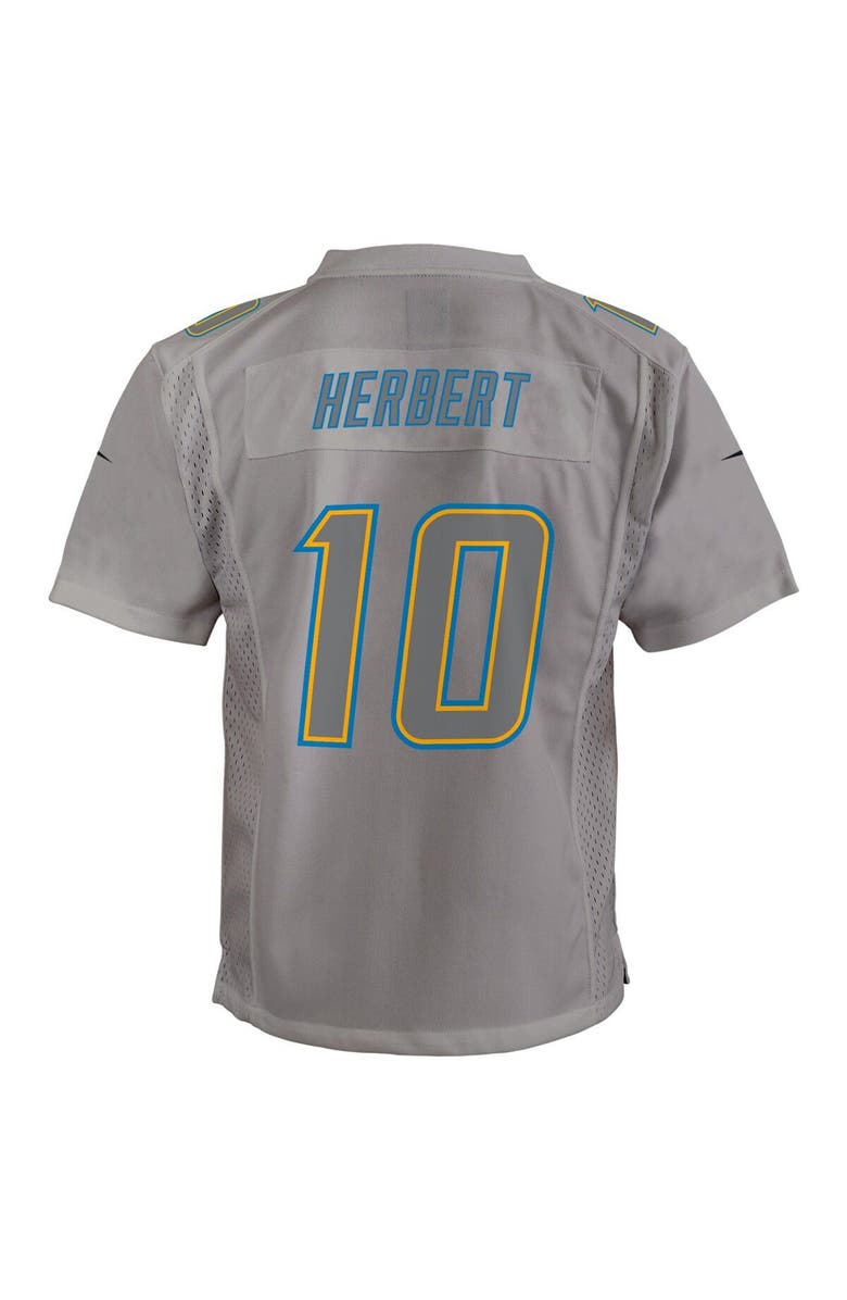 Nike Youth Nike Justin Herbert Gray Los Angeles Chargers Atmosphere Game Jersey, Alternate, color, Gray