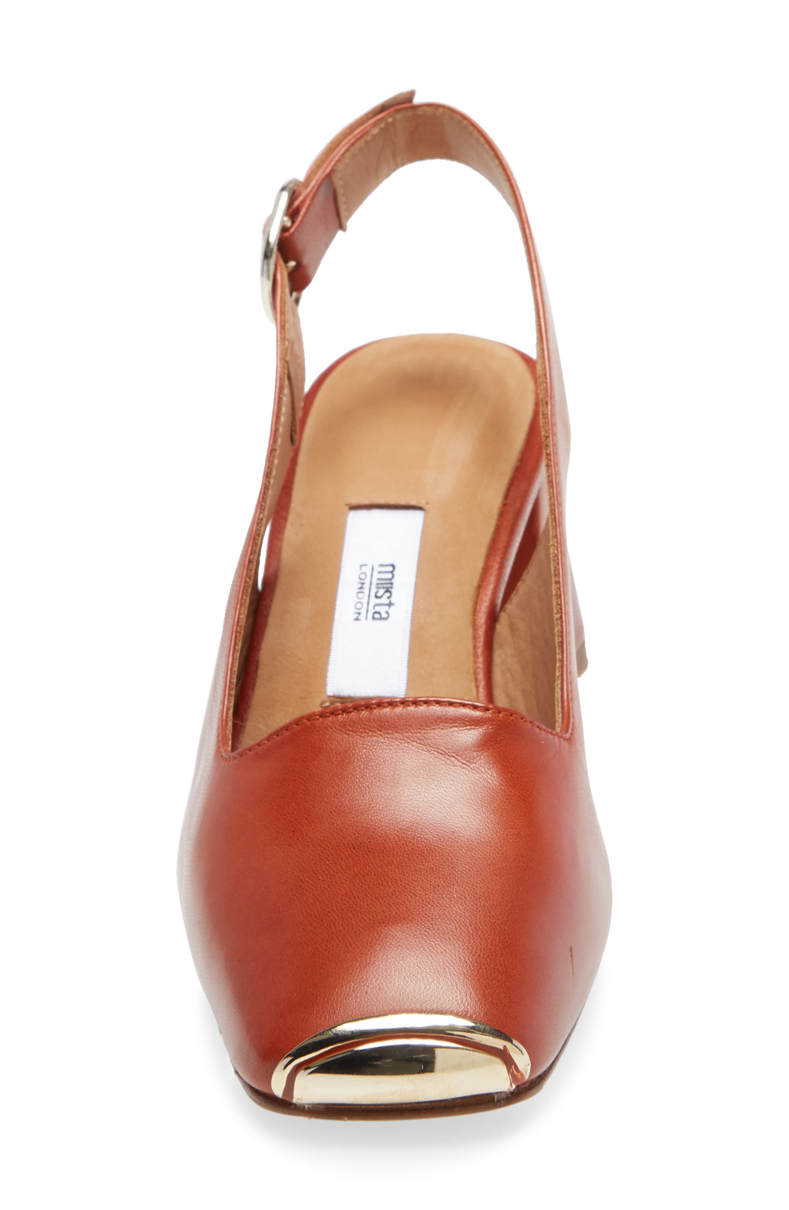 Canar Square Toe Slingback Pump, Alternate, color, BRICK