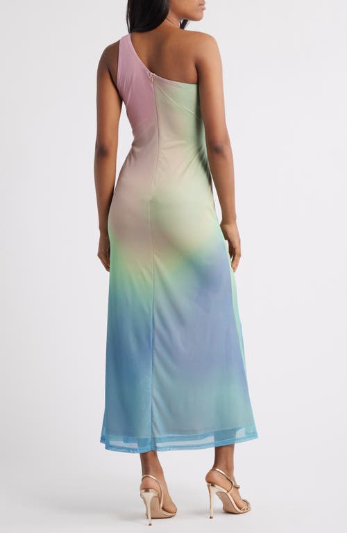 Rare London Blur One Shoulder A-line Dress