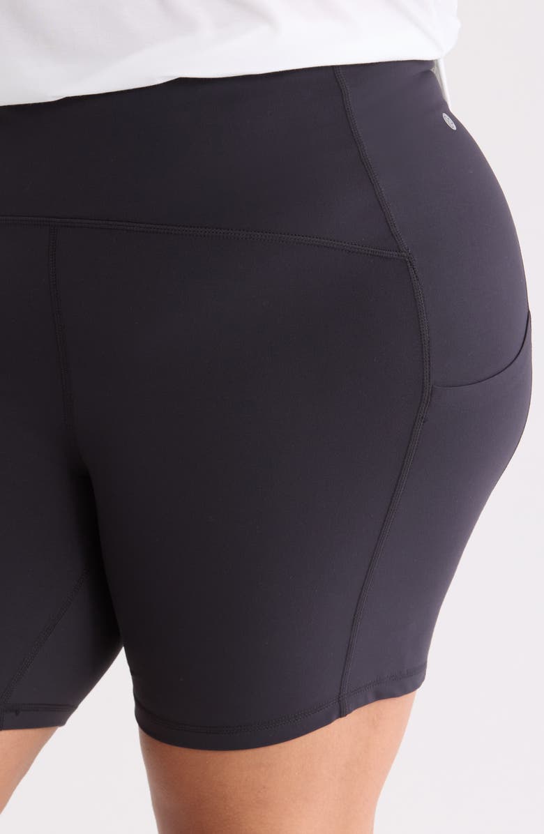 Zella Studio Luxe Pocket Bike Shorts, Alternate, color, 