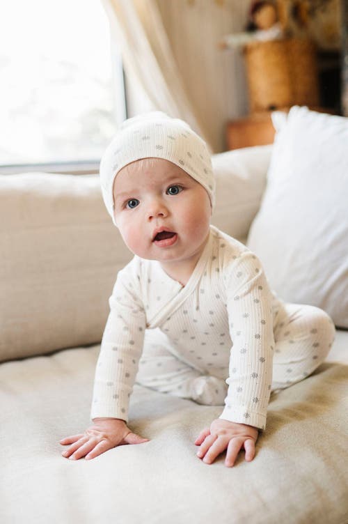 Ely's & Co. Baby Cotton Ribbed Zipper Footie In Sailor
