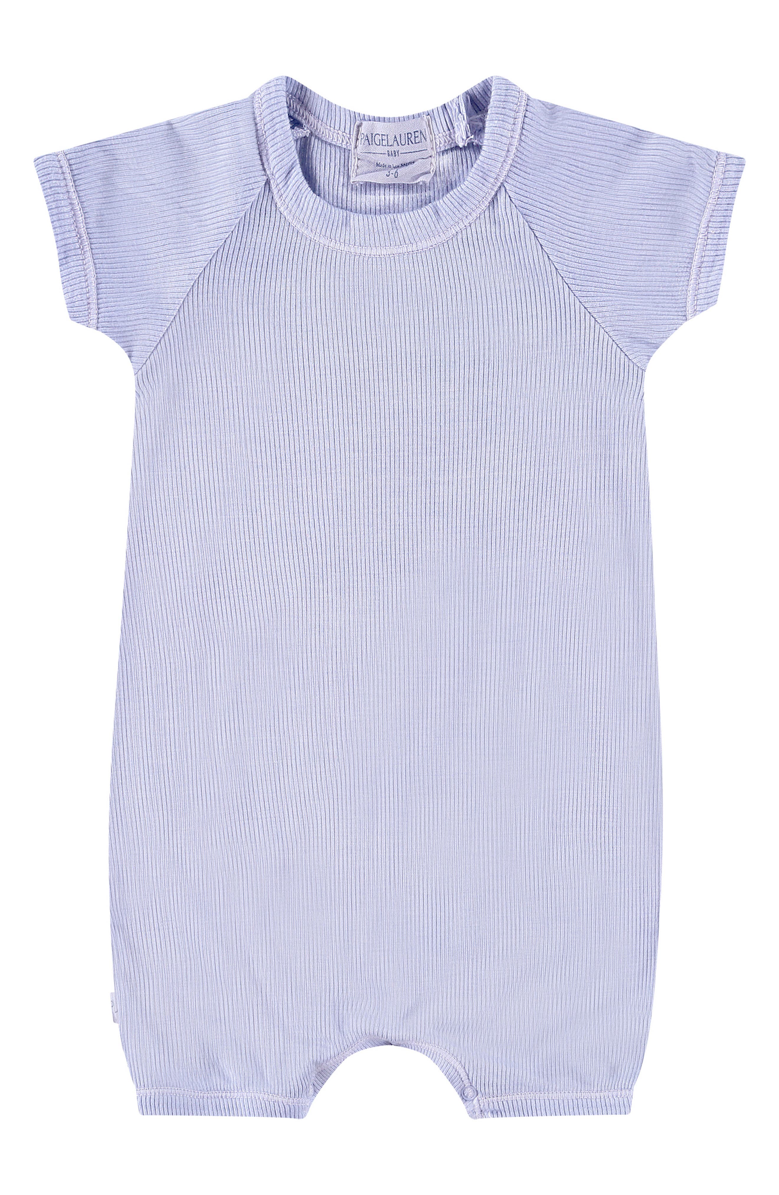 PAIGELAUREN Rib Romper in Periwinkle 