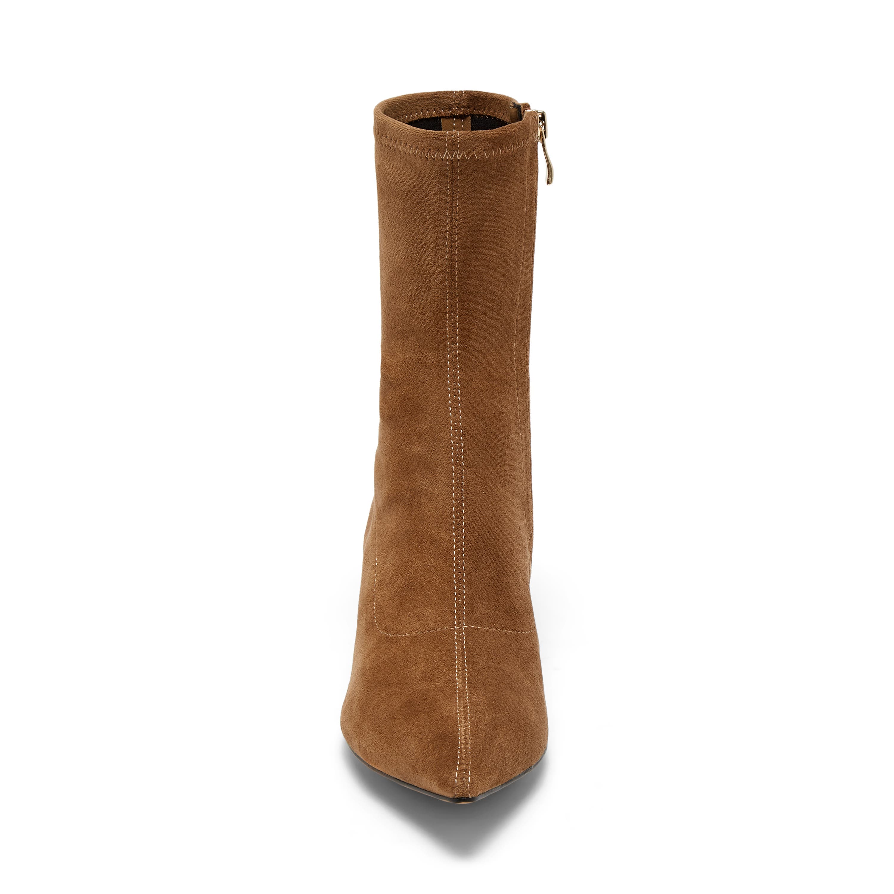 Chylee Bootie, Alternate, color, Fawn Stretch Microsuede