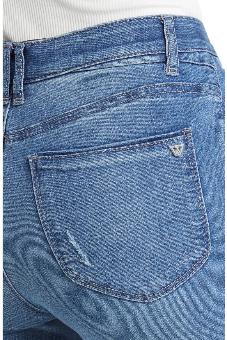 'Ab'Solution High Waist Ankle Flare Jeans (Nordstrom Exclusive), Alternate, color, BLUE VINTAGE