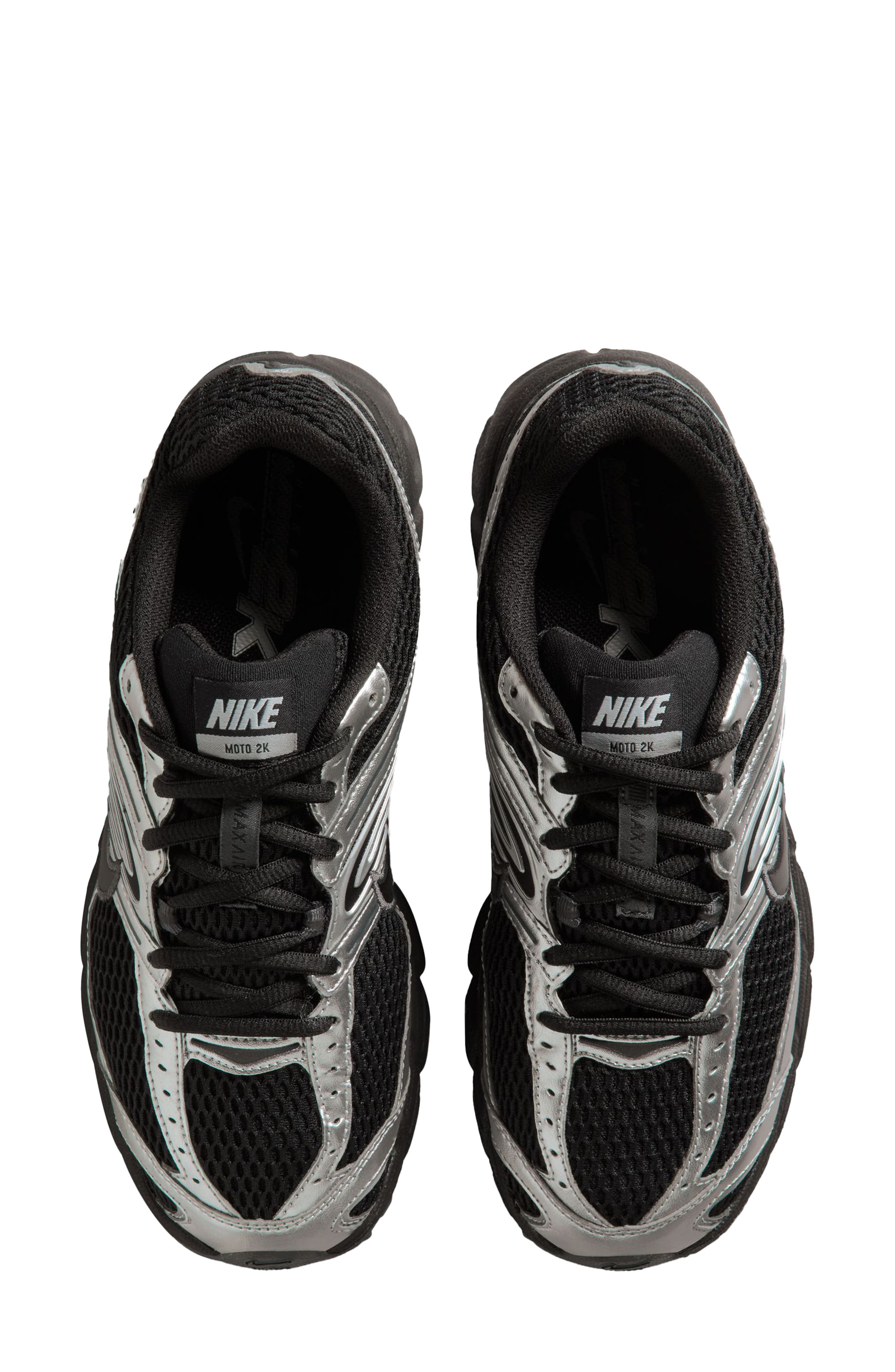 Nike Air Max Moto 2K Sneaker, Alternate, color, Black/ Black/ Silver