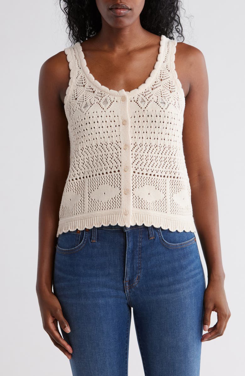 Design History Knit Tank Top, Main, color, Dune