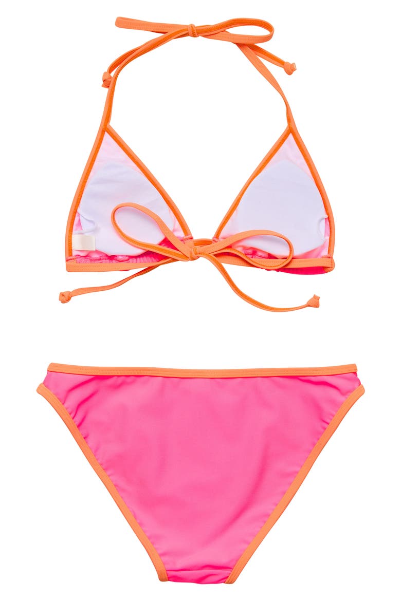 Kids' The Sun Sorbet Triangle Two-Piece Swimsuit, Alternate, color, PINK