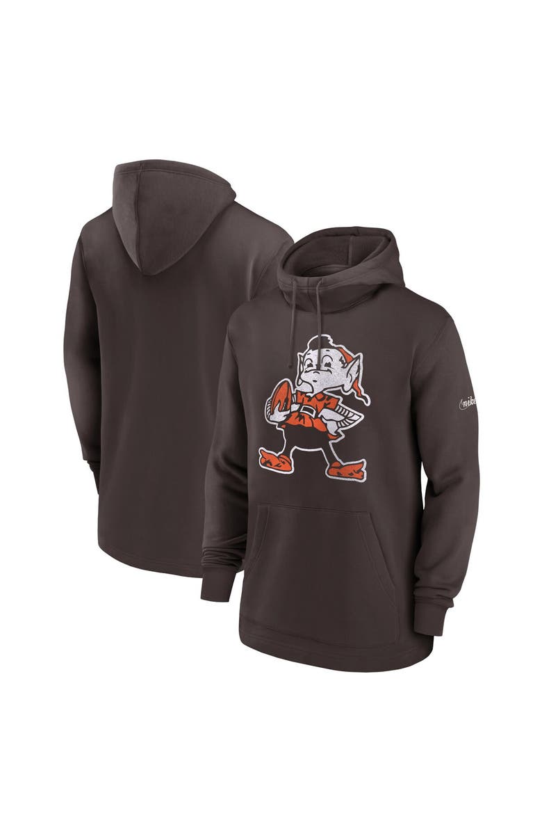 Nike Men's Nike Brown Cleveland Browns Classic Pullover Hoodie, Main, color, 