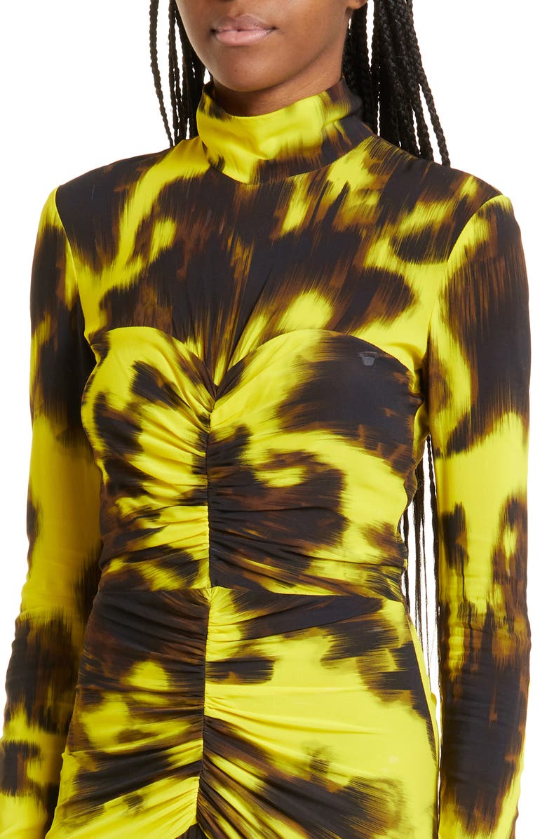 Aknvas Houston Long Sleeve Print Dress, Alternate, color, 