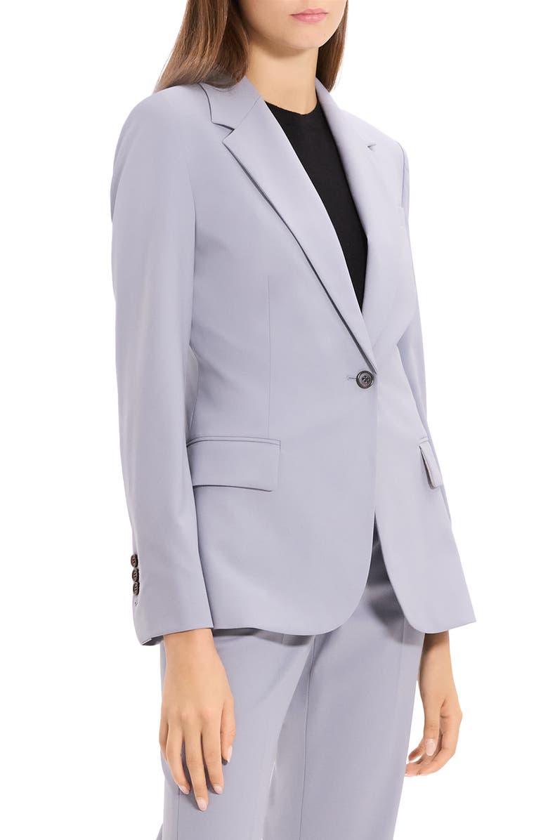 Theory Lynnia Stretch Wool Blazer, Alternate, color, Harbor Blue