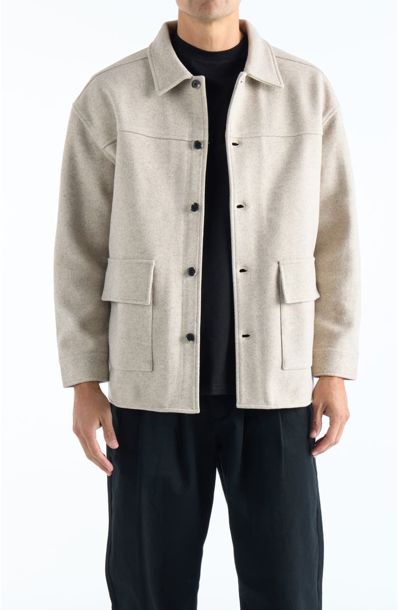 NANA JUDY Park Avenue Jacket, Main, color, Beige Marl