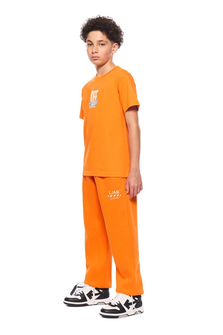 Kids' Diag Joggers, Alternate, color, ORANGE TIGER