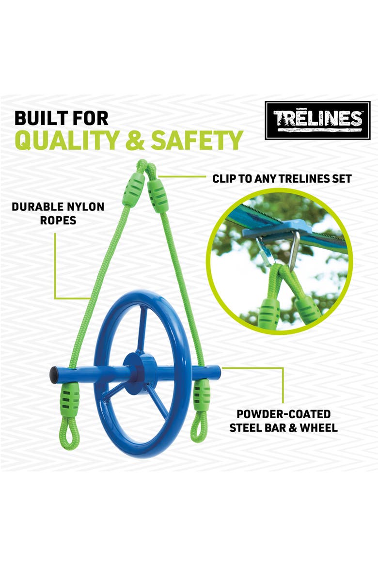Ninja Vertical Fly Wheel 10 Inches, Attaches to Swingset Kits, 500lb Cap, Alternate, color, Multicolored