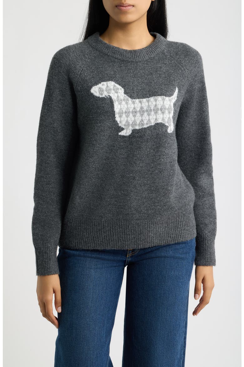 Dog Sweater, Main, color, CHARCOAL/ IVORY