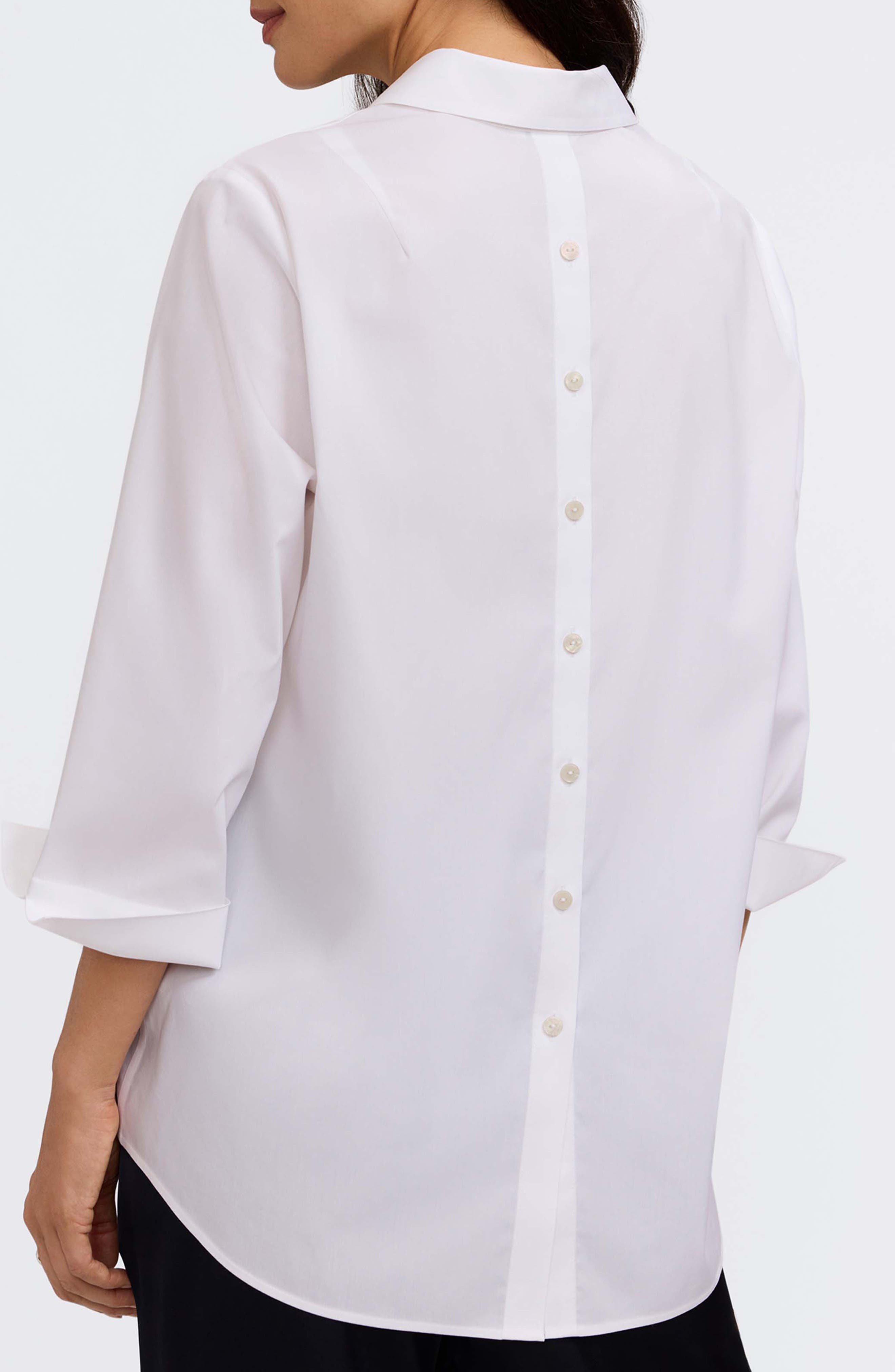 Therese Button Back Popover Shirt - image 2