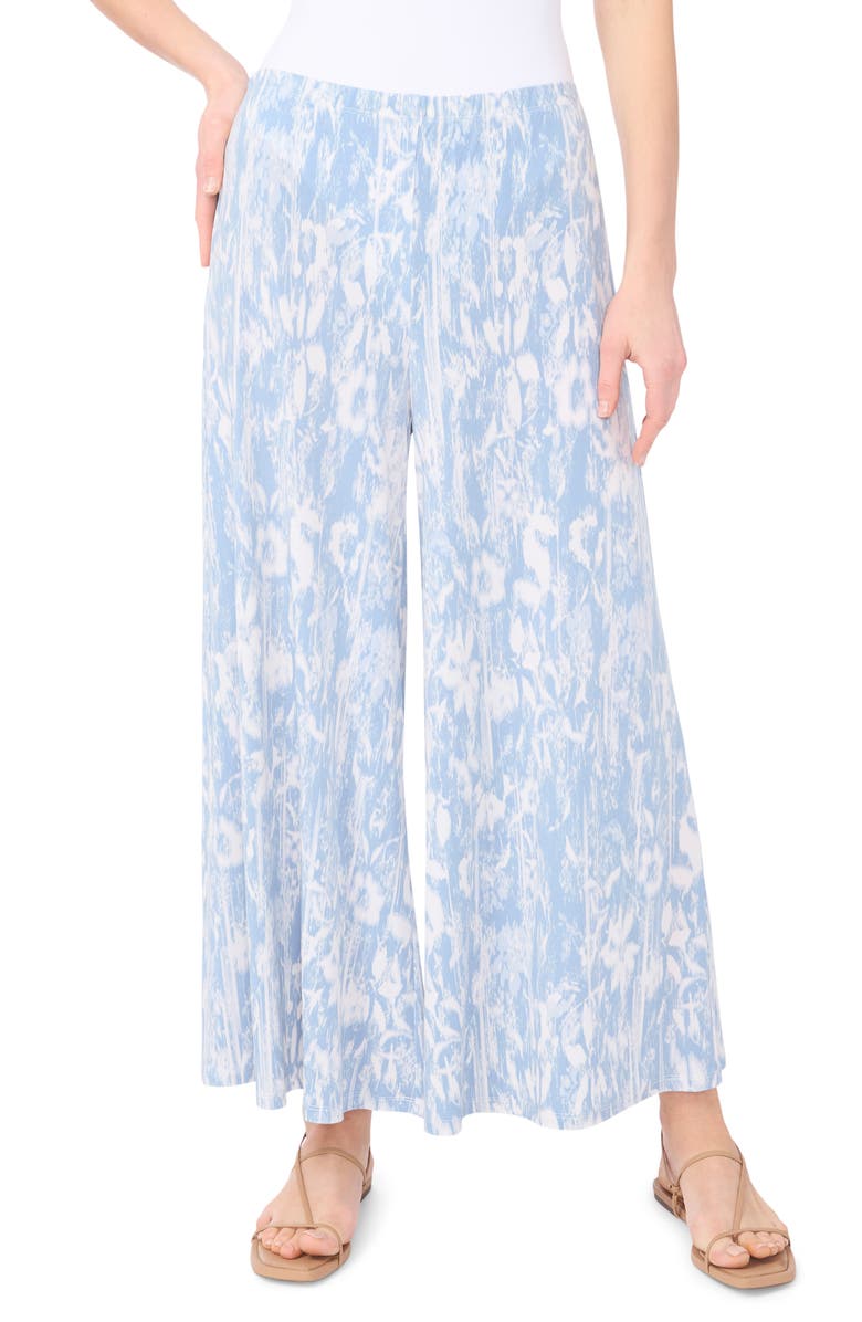 Vince Camuto Wide Leg Pull-On Pants, Main, color, Lake Breeze