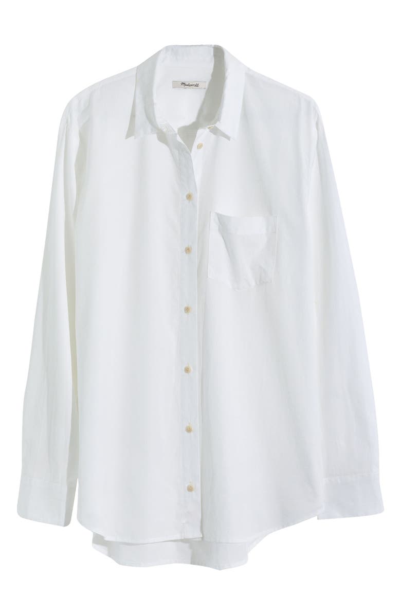 Madewell Oversize Poplin Ex-Boyfriend Shirt, Alternate, color,