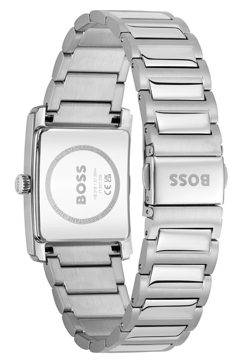 Principle Dress Bracelet Watch, 28mm x 39mm, Alternate, color, BLACK