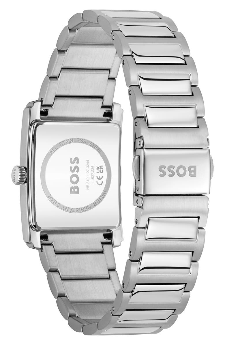 BOSS Principle Dress Bracelet Watch, 28mm x 7.8mm, Alternate, color, Black