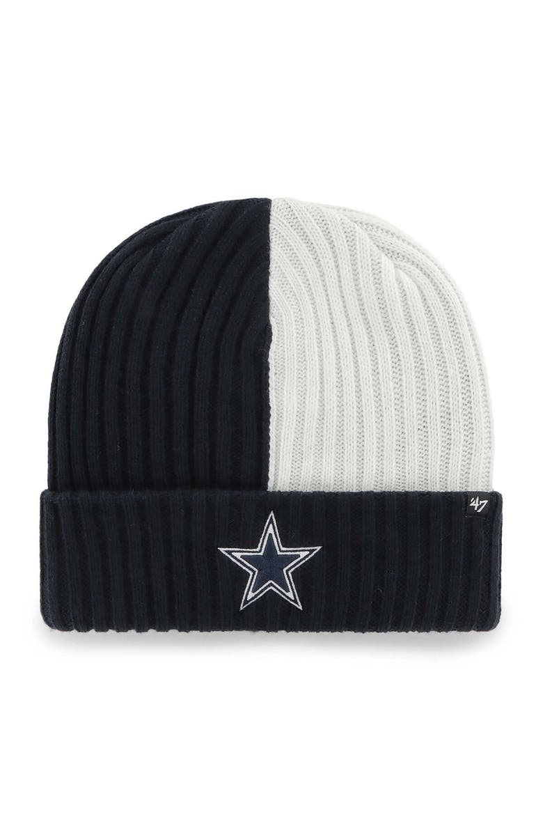 '47 Men's '47 Navy Dallas Cowboys Fracture Cuffed Knit Hat, Main, color, Navy