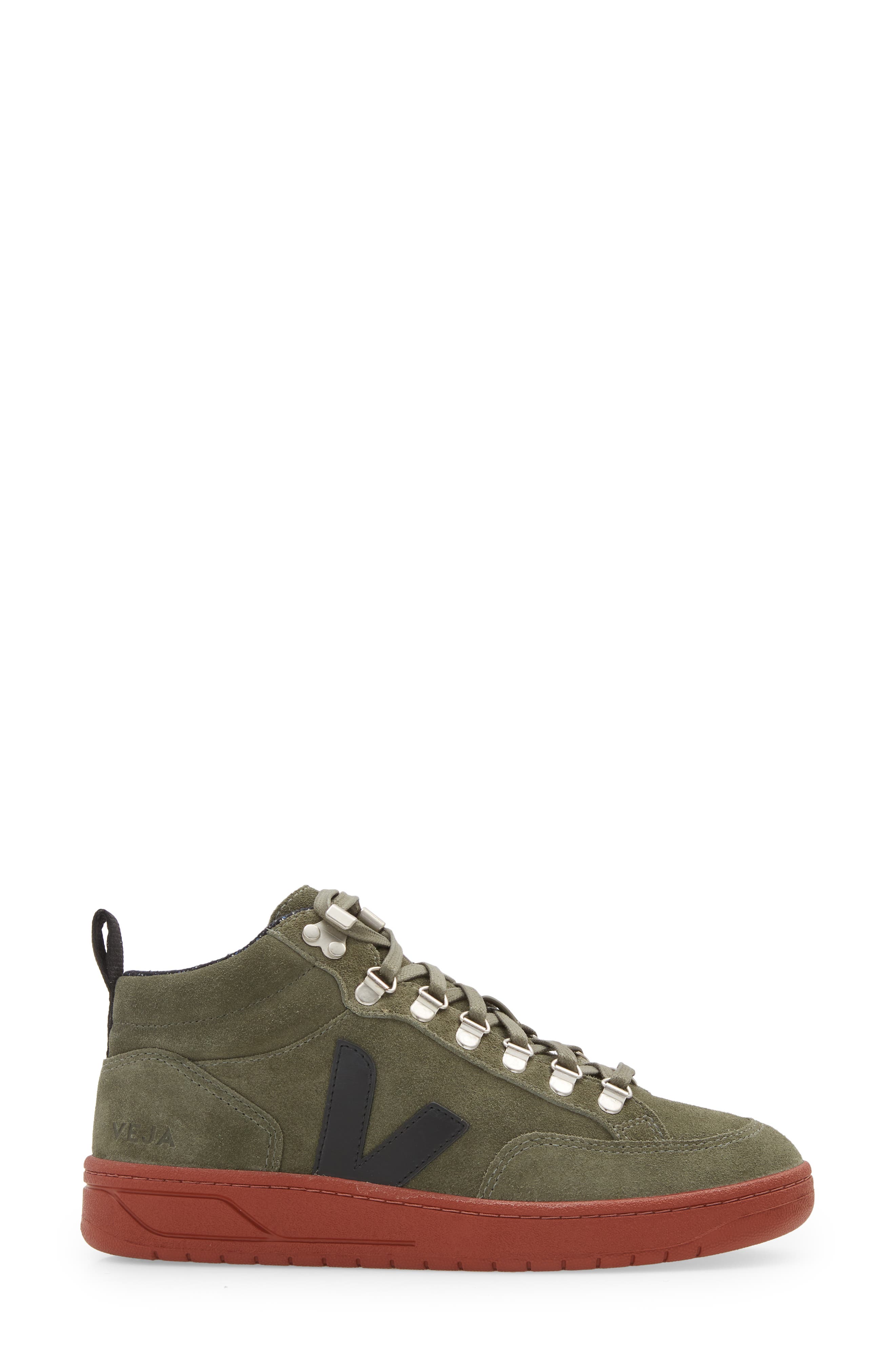 Veja Gender Inclusive Roraima High Top Sneaker, Alternate, color, Olive/ Black
