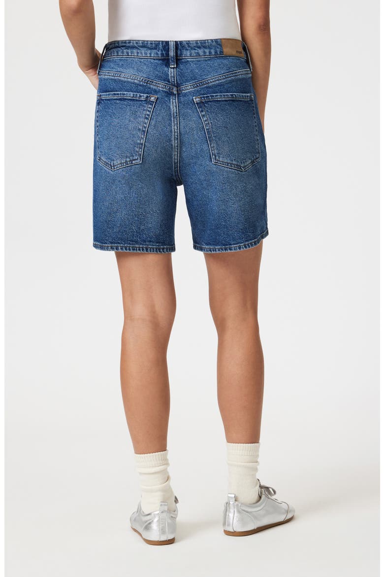 Heidi High Waist Relaxed Denim Shorts, Alternate, color, DARK 90S