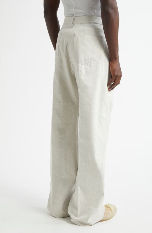 Rick Owens Geth Wide Leg Jeans In Dinge