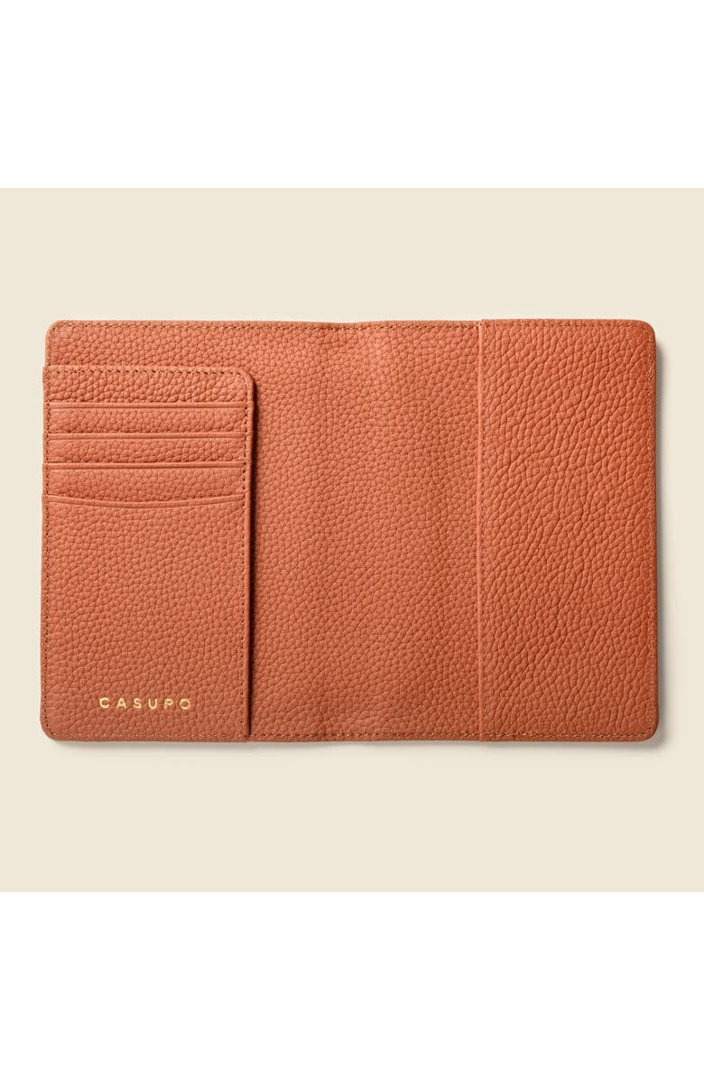 Casupo Leather Passport Wallet with RFID Protection, Main, color, Natural