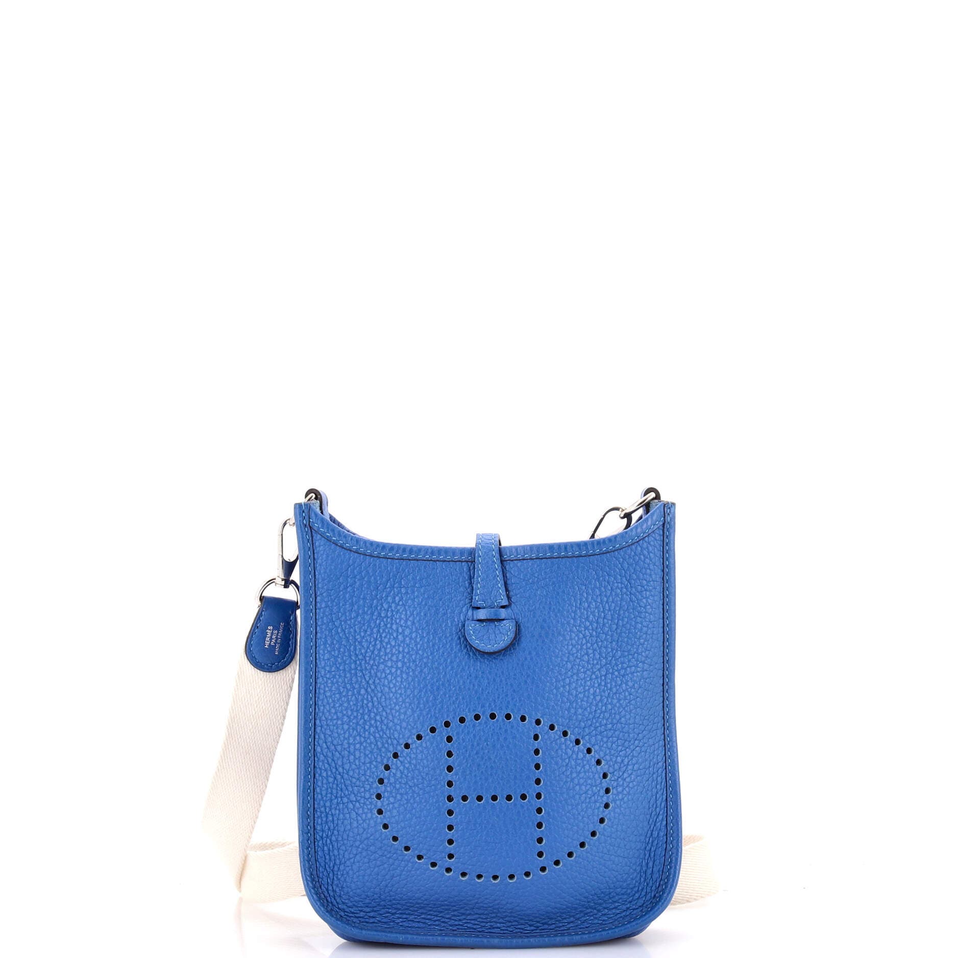 Pre-Owned Hermes Evelyne Bag Gen III Clemence TPM, Main, color, Mykonos