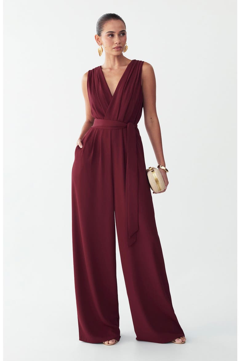 Alina Jumpsuit, Alternate, color, Wine