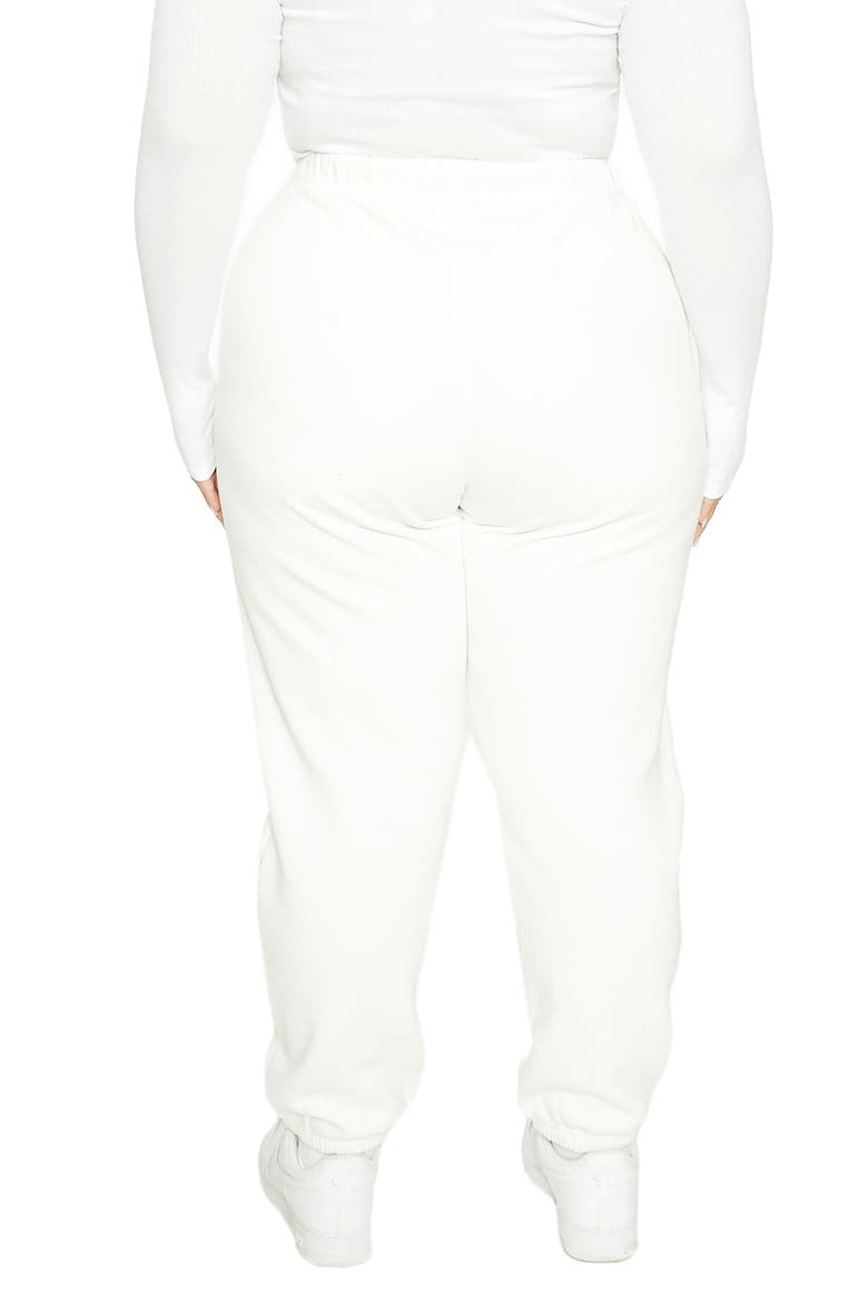 x Lori Harvey Fleece Sweatpants, Alternate, color, WHITE