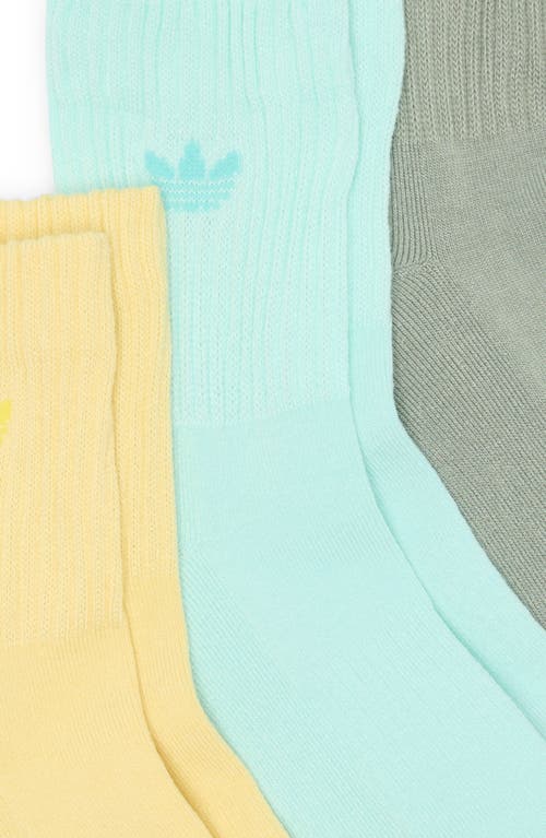 ADIDAS ORIGINALS ADIDAS ASSORTED 3-PACK TREFOIL 2.0 QUARTER SOCKS