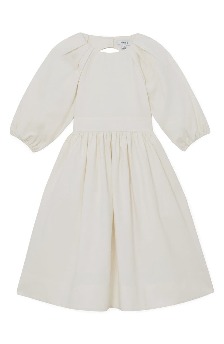 Reiss Kids' Mae Dress, Main, color, White