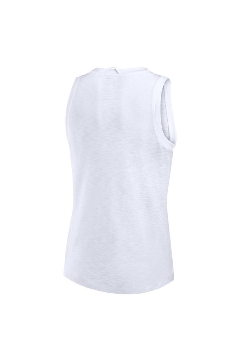 Women's Fanatics  White Cleveland Browns Slub Tank Top, Alternate, color, White