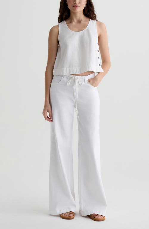 Ag Stella Drawstring Wide Leg Jeans