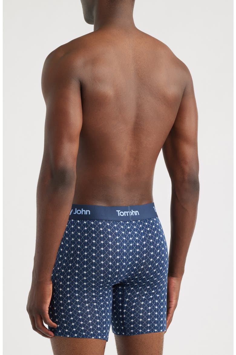 Second Skin 6-Inch Boxer Briefs, Alternate, color, DRESS BLUES GEO