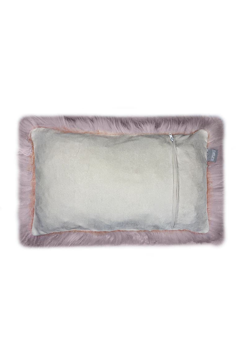 New Zealand Genuine Sheepskin Pillow - 12" X 20" - Blush - Set of 2, Alternate, color, BLUSH PINK