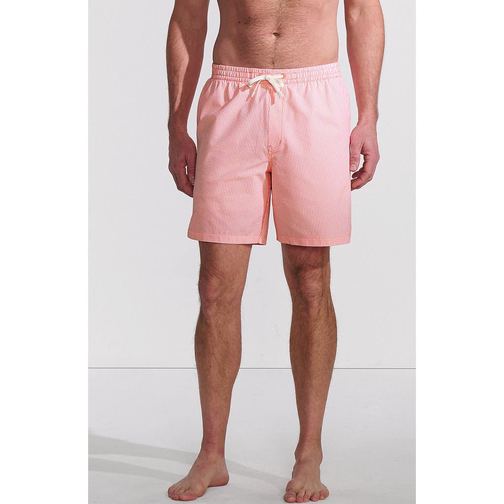 LANDS' END LANDS' END 7" SEERSUCKER BEACH TO BOARDWALK PULL ON SHORTS